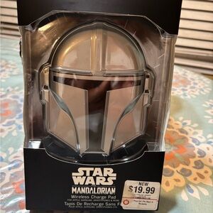 Star Wars Mandalorian Silver Wireless Charger